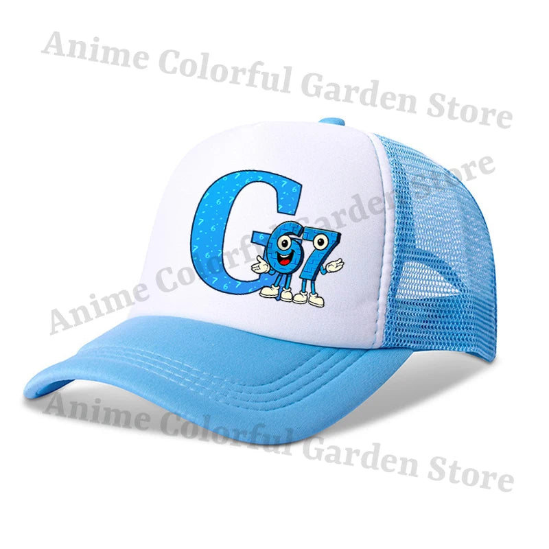 Steal A Brainrot Parent Child Baseball Cap 67 Six Seven Anime Letter Printed Flat Caps Men Women Kid Summer Sunshade Hip Hop Hat