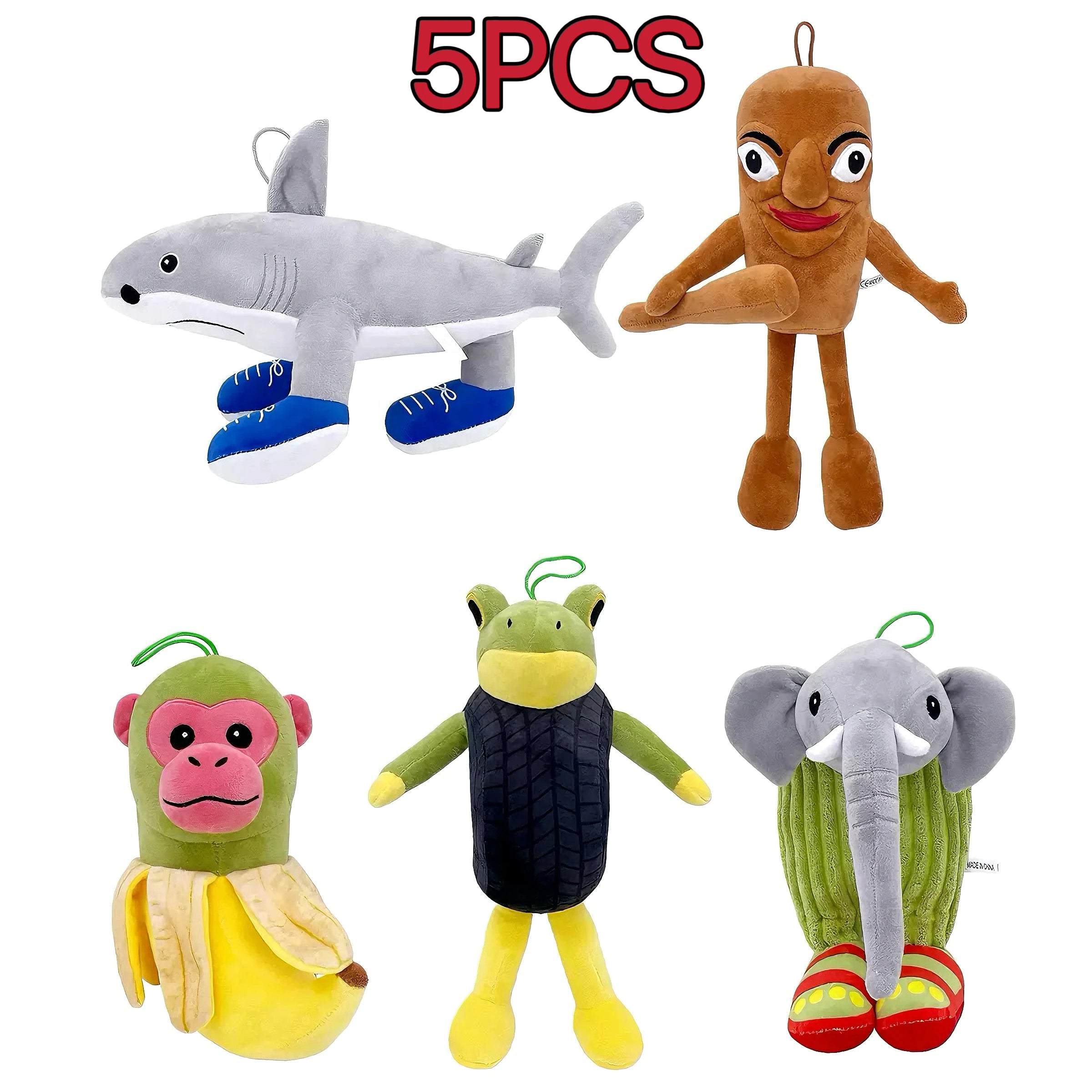 Tung Tung Sahur Plush Toy Juguete TungTung Sahur Tralalero Tralala Toy Tralalero Tralala Shark Plush Doll Merch Birthday Gift