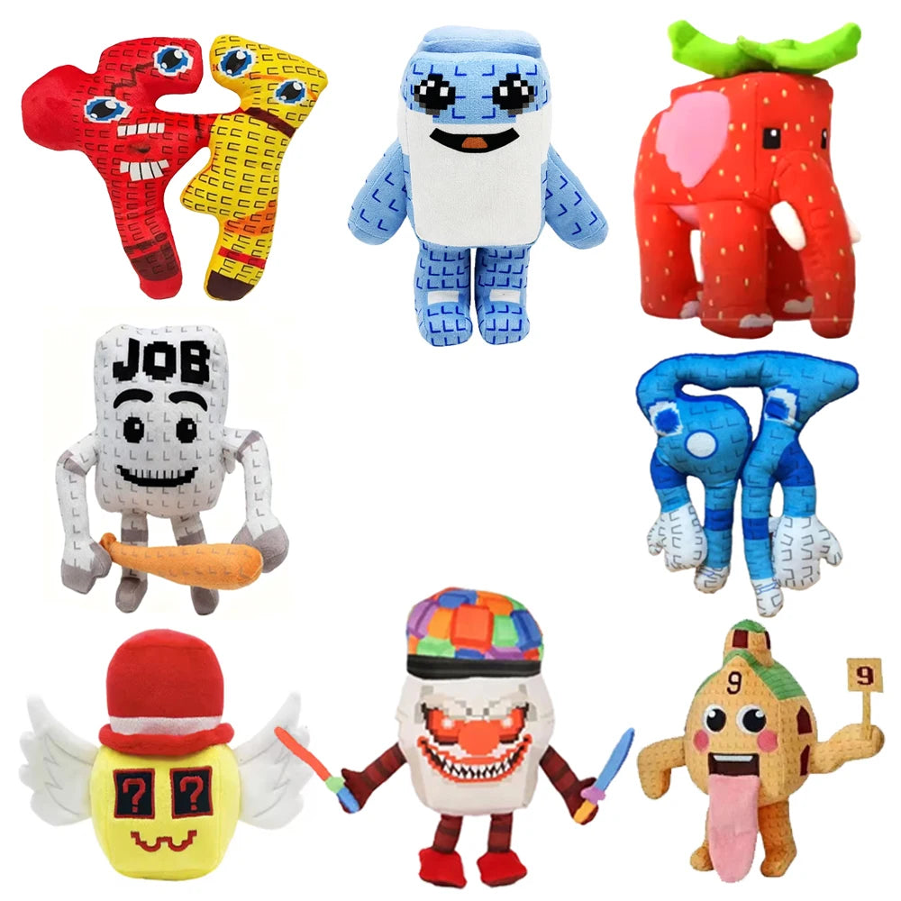 Steal a Brainrot Game Plush Cute Soft Stuffed Doll No. 9 House Peluche Cartoon 67 Plushie Toy Room Decor Kids Christmas Gift