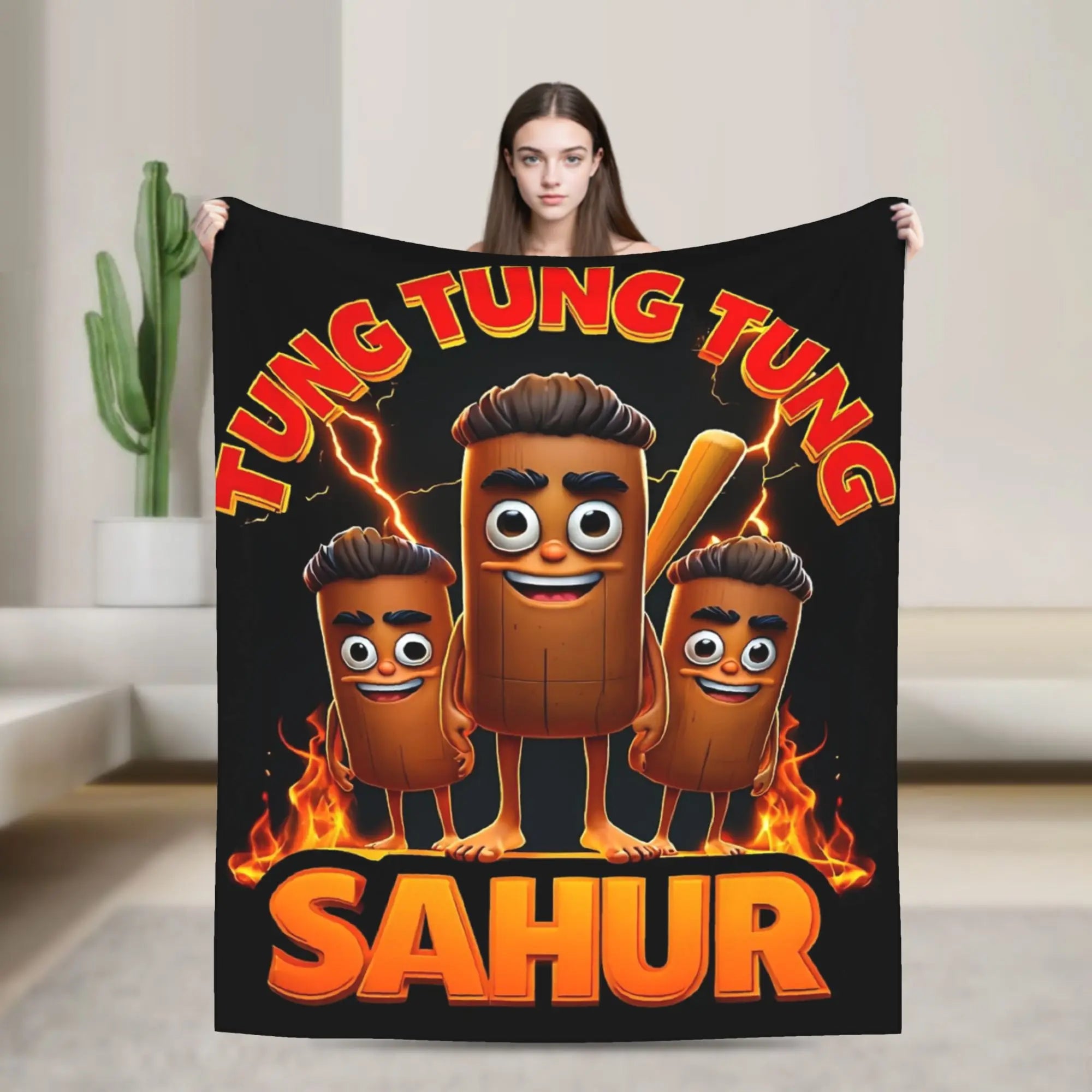 Italian Brainrot Meme Characters Design Blanket  Fuzzy Funny Breathable Throw Blanket for Bed Sofa Textile Decor