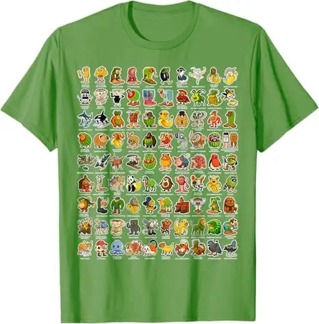 Italian-Brainrot Gen Z Funny Meme 90 Brainrot Characters T-Shirt Boys Fashion Comics Graphic Outfit Kids Y2k Streetwear Tee Tops