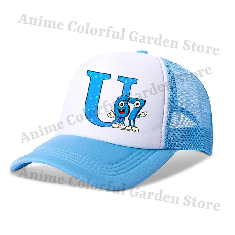 Steal A Brainrot Parent Child Baseball Cap 67 Six Seven Anime Letter Printed Flat Caps Men Women Kid Summer Sunshade Hip Hop Hat