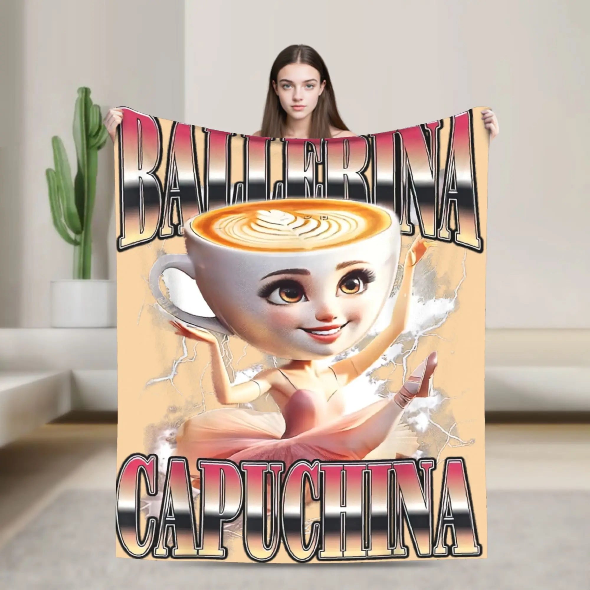 Italian Brainrot Meme Characters Design Blanket  Fuzzy Funny Breathable Throw Blanket for Bed Sofa Textile Decor