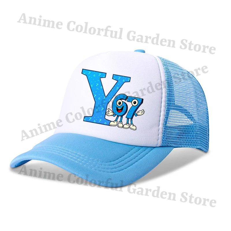 Steal A Brainrot Parent Child Baseball Cap 67 Six Seven Anime Letter Printed Flat Caps Men Women Kid Summer Sunshade Hip Hop Hat