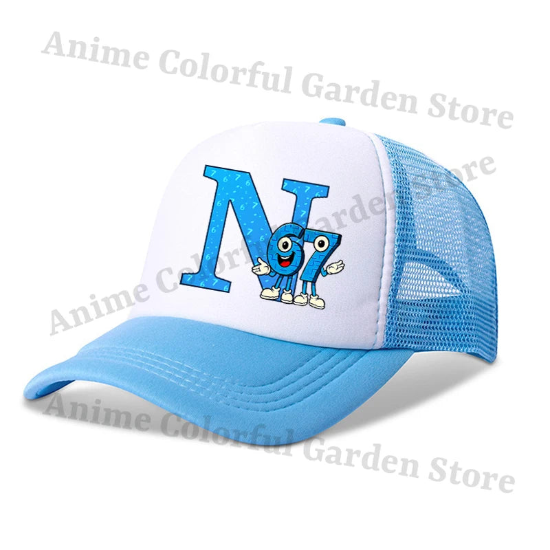 Steal A Brainrot Parent Child Baseball Cap 67 Six Seven Anime Letter Printed Flat Caps Men Women Kid Summer Sunshade Hip Hop Hat