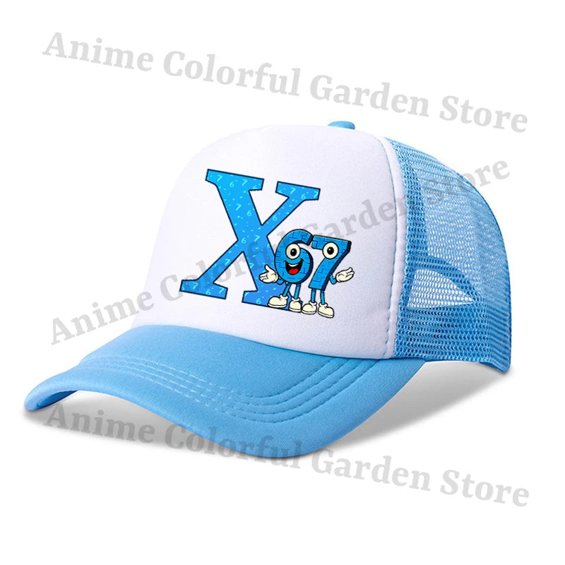 Steal A Brainrot Parent Child Baseball Cap 67 Six Seven Anime Letter Printed Flat Caps Men Women Kid Summer Sunshade Hip Hop Hat