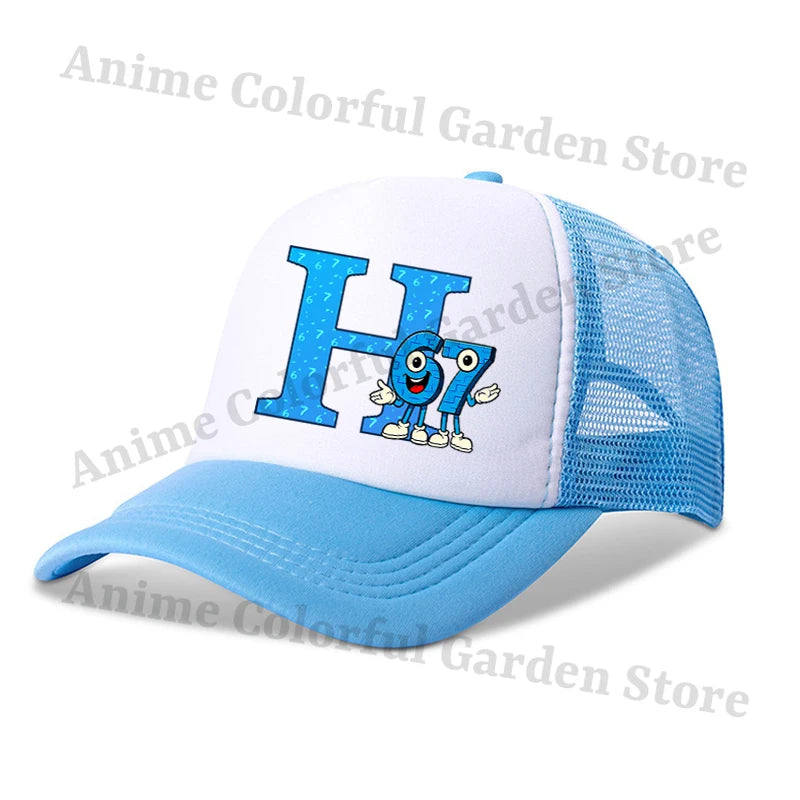 Steal A Brainrot Parent Child Baseball Cap 67 Six Seven Anime Letter Printed Flat Caps Men Women Kid Summer Sunshade Hip Hop Hat