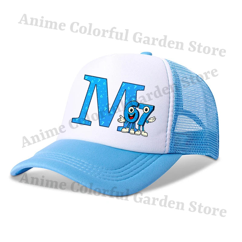 Steal A Brainrot Parent Child Baseball Cap 67 Six Seven Anime Letter Printed Flat Caps Men Women Kid Summer Sunshade Hip Hop Hat