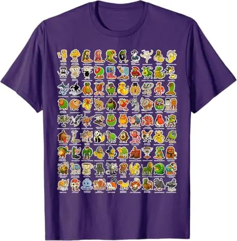 Italian-Brainrot Gen Z Funny Meme 90 Brainrot Characters T-Shirt Boys Fashion Comics Graphic Outfit Kids Y2k Streetwear Tee Tops